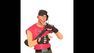 tf2 scout turns into a baseball card