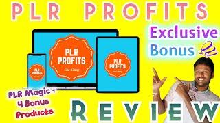 PLR Profits Review & DEMO  Get Traffic Make Sales  Get PLR Profits with 8 Cool Bonuses 