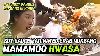 [C.C.] The Most Famous 'SOY SAUCE MARINATED CRAB MUKBANG' In Korea #MAMAMOO #HWASA