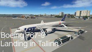 LOT - Magknight Boeing 787-9 Landing in Tallinn X-Plane 11