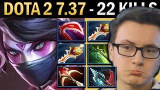 Templar Assassin Gameplay Miracle with Butterfly and 22 Kills - Dota 2 7.37