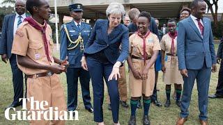 Theresa May dances (again) as she wraps up Africa trip