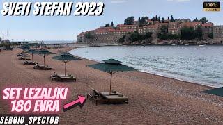 Luksuzno ostrvo Sveti Stefan, cene ležaljki od 180 do 200 evra, Kraljeva plaža ️Budva 