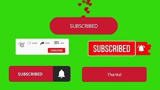 Top 5 Best YouTube Subscribe Button Green Screen | Free Download