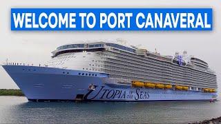 Utopia of the Seas Arrives into Port Canaveral for the First Time!!