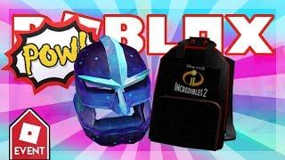 [EVENT] How To Get the Galactic Helm & Incredibles 2 Backpack (Roblox Heroes Event) (2018)