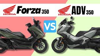 Honda Forza 350 vs Honda ADV 350 | Side by Side Comparison | 2024