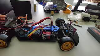 My RC Drift Car Brushless Setup and ESC Program card settings!