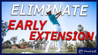 How to fix EARLY EXTENSION For Good! || Downswing Drills