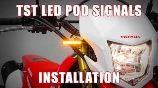 How to install TST LED Pod Turn Signals on a 2012+ Honda CRF250L by TST Industries