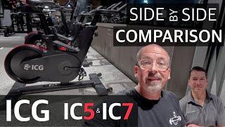 ICG IC5 & IC7 Indoor Bikes - Side By Side Comparison