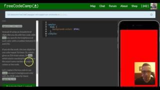Use RGB values to Color Elemets, freeCodeCamp review, html & css, lesson 55