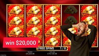 $20.000:Gold Cash Free Spins-Big Wins-Scatter-Win $20.000