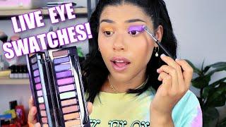 URBAN DECAY NAKED ULTRAVIOLET PALETTE EYE SWATCHES