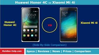 Huawei Honor 4c vs Xiaomi Mi 4i (Side-By-Side Comparison)