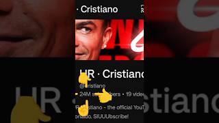 Cristiano Ronaldo YouTube Channel  #football #shorts #viralshorts #cr7