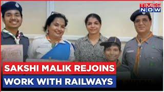 Wrestlers’ Protest Updates | Sakshi Malik Resumes Work With Northern Railways | Brij Bhushan Singh