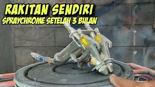 spraygun spraychrome rakitan setelah 3bulan tidak di pakai