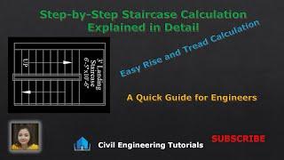 Step by Step Staircase Calculation Explained in Detail | Staircase Rise & Tread Formula