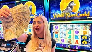 MY BIGGEST WIN EVER on Wolf Run Gold Slot Machine!!