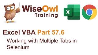 Excel VBA Introduction Part 57.6 - Working with Multiple Tabs in Selenium