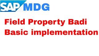 Field property badi - Implementation