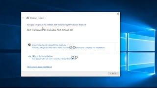 Install Net Framework 3.5 On Windows 10 [Tutorial]