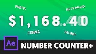 Animated Number Counter Expression - After Effects Tutorial