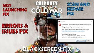 Call of Duty Black Ops Cold War - Scan & Repair Fix - Not Launching Fix - Black Screen Fix For PC