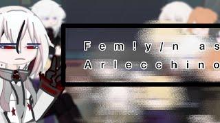 Historical Ca.i boys react to //Fem! Y/n as Arlecchino // 1/1 //