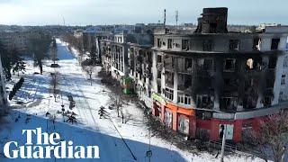 Ukraine drone footage shows scale of destruction in city of Bakhmut