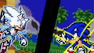 Hyper Sonic (Frontiers) vs Ultra Sonic | Sprite Animation - Stick Nodes