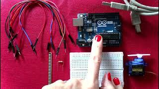 Flex Sensor Controlled Servo:  Tinkercad  Digital Prototype to Physical Build