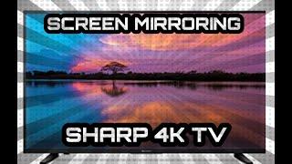 SCREEN MIRRORING TO 50in SHARP 4K TV USING GALAXY S8