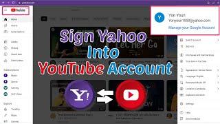 Sign Yahoo into YouTube Account