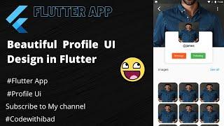 User Profile Page UI in Flutter  [2022]