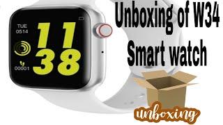 UNBOXING W34 SMART WATCH