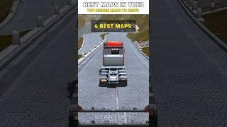 top 4 best maps routes off-road and mountain hairpin bend maps in Truckers of Europe 3