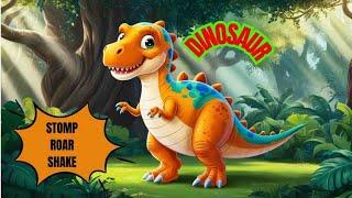 DINOSAUR STOMP STOMP ROAR ROAR SHAKE SHAKE SONG FOR KIDS || Meemaa kids