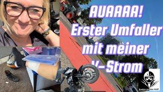 Auaaaa! Umfaller mit meiner V-Strom!