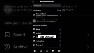 Hide last seen instagram/instagram ka last seen kisa hide kara.#iphone #instagram #lastseen #newvide