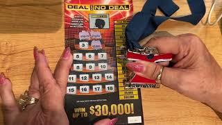 $5 - DEAL or NO DEAL - Lottery Scratch instant tickets Bengal cat Carnival Cruise Ship Vista WIN!!