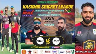 TCI Max Kashmir Cricket League | Sultan Warriors Baramulla batting first