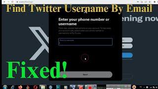 How To Find Twitter Username By Email