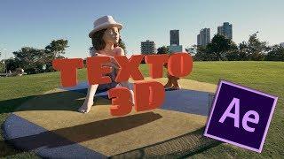 TEXTO 3D en AFTER EFFECTS