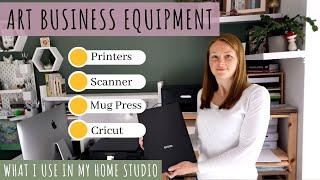 Equipment I Use In My Art Business, Art Printer, Scanners, Cricut, iMac