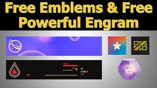 New Free Emblems & Free Powerful Engram | Destiny 2 Lightfall