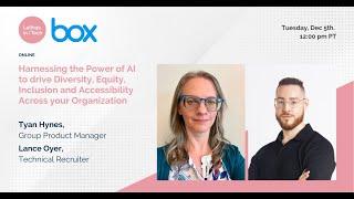 Title: Harnessing the Power of AI to drive DE&I and Accessibility Across your Organization