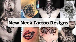 Neck tattoo designs for men | Small neck tattoos for men | New neck tattoo - Lets style buddy