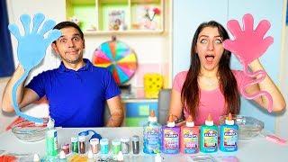 SLIME CON MANINE GOMMOSE APPICCICOSE CHALLENGE!!!